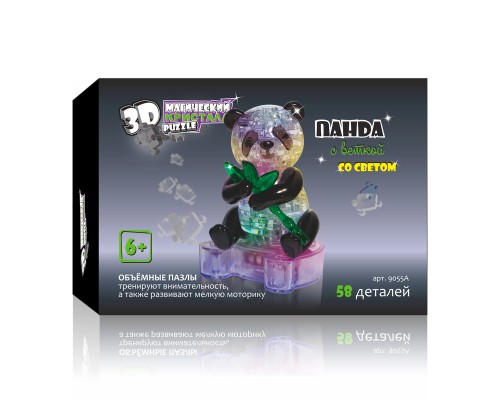 3D Crystal Puzzle Панда 9055A (72/36)
